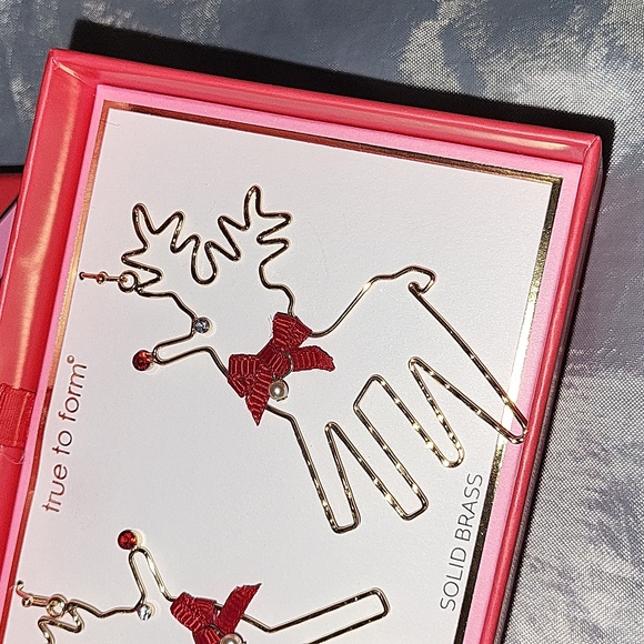 Rudolph reindeer dangle earrings BNIB - Picture 2 of 2